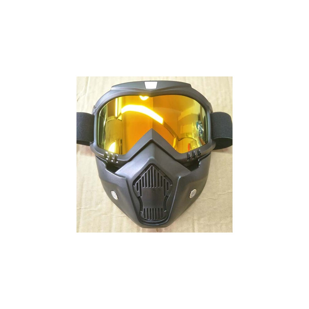 (7) Motocross Goggles Glasses Face Dust Mask With Detachable Motorcycle Oculos 9487227274239