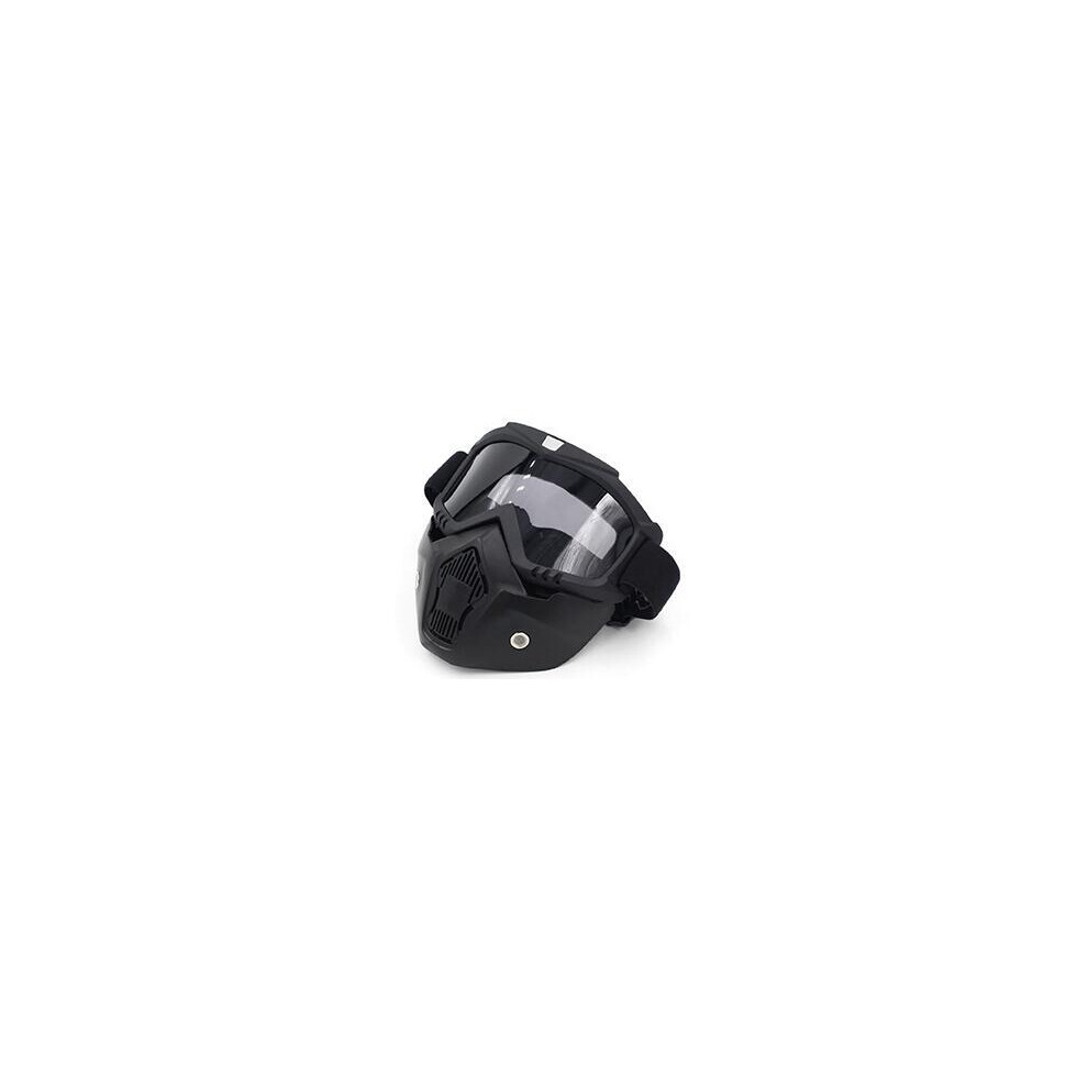 (4) Motocross Goggles Glasses Face Dust Mask With Detachable Motorcycle Oculos 9487227274246