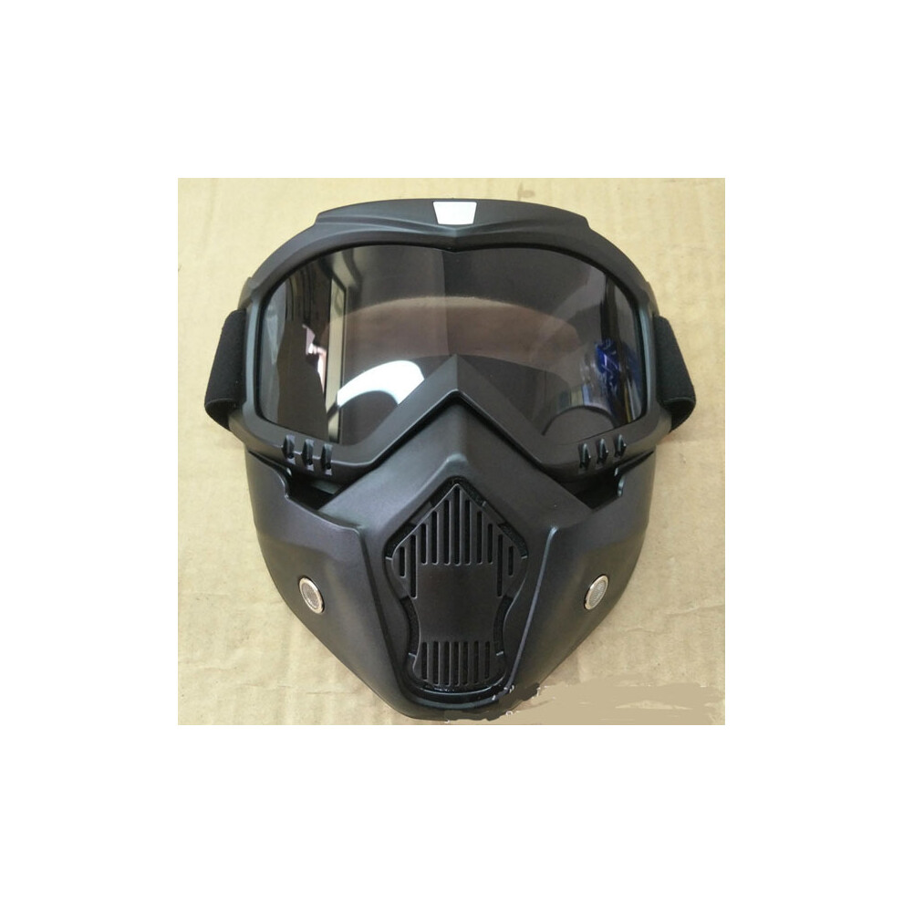 Photos - Motorcycle Goggles / Face Mask MAXPOWER (6) Motocross Goggles Glasses Face Dust Mask With Detachable Motorcycle Oculos 