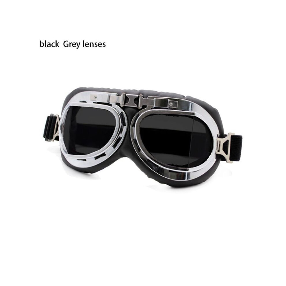 Photos - Motorcycle Goggles / Face Mask MAXPOWER  Cool Motorcycle Goggles Outdoor Cycling Motocross Helmet Glasses Riding (Grey lenses4)