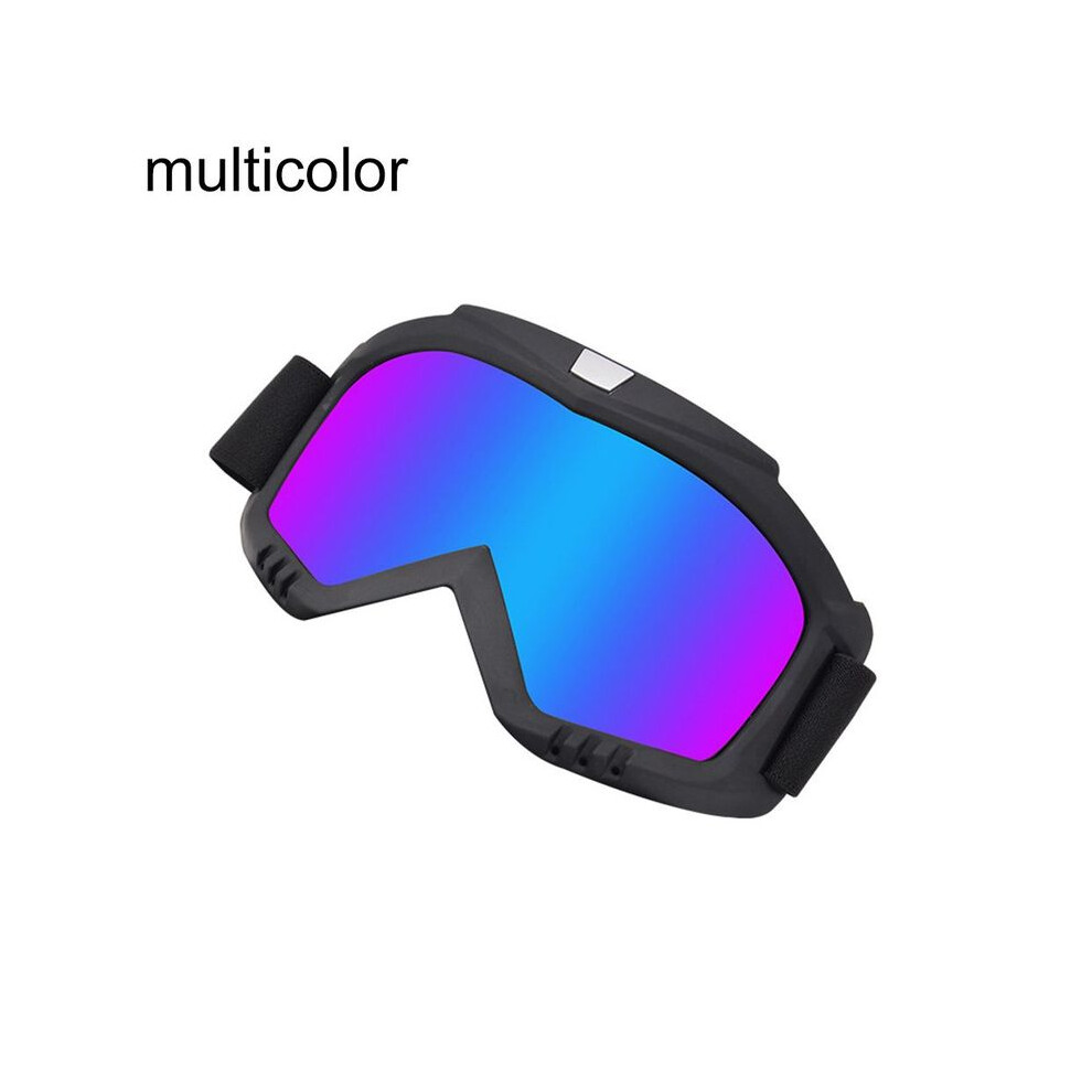 (Multicolor4) Cool Motorcycle Goggles Outdoor Cycling Motocross Helmet Glasses Riding 9487227296798