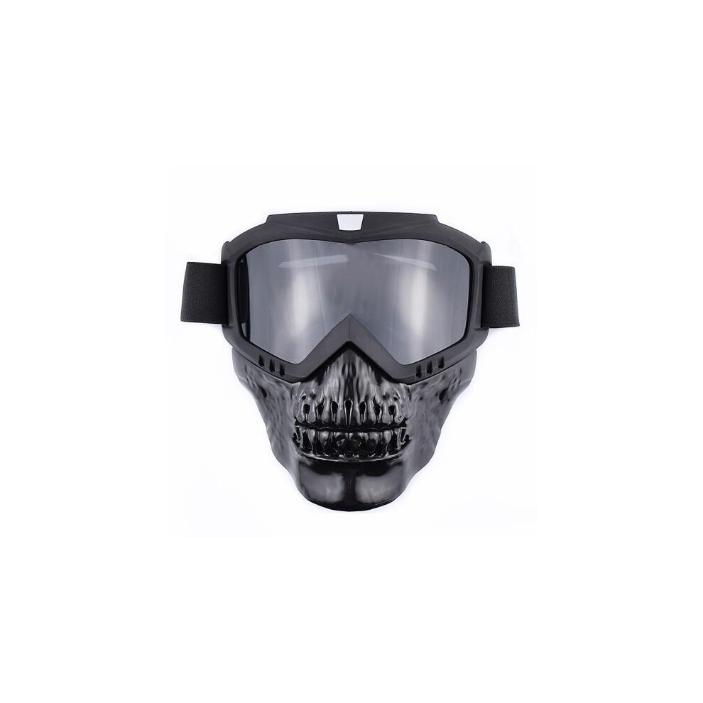 (Mjg-024 ) Mask Goggles Motocross Goggles For Motorcycle Shark Helmet Glasses Retro Black 9487227300099