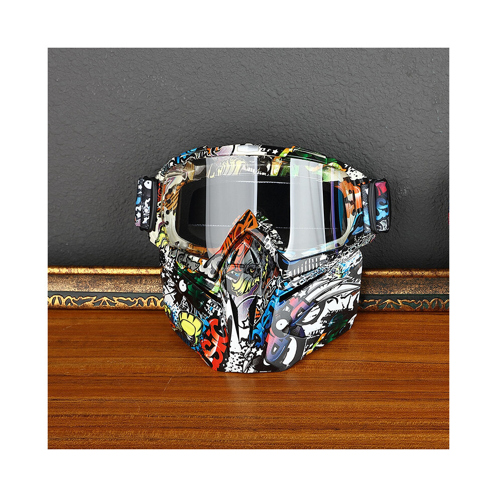(Transparent Lens3) Windproof Glasses Motorcycle Goggles Riding Goggles Dust Proof Sand Proof 9487227254255