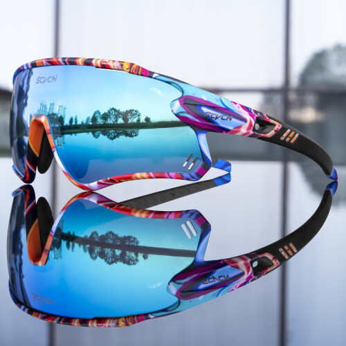 (20B) Pochromic Cycling Glasses MTB Riding Running Sunglasses UV400 Polarized
