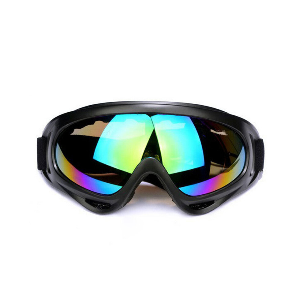 (Colorful) Motorcycle Sports Goggles Flexible Cross Helmet Face Mask Anti-Fog Windproof 9487227259939