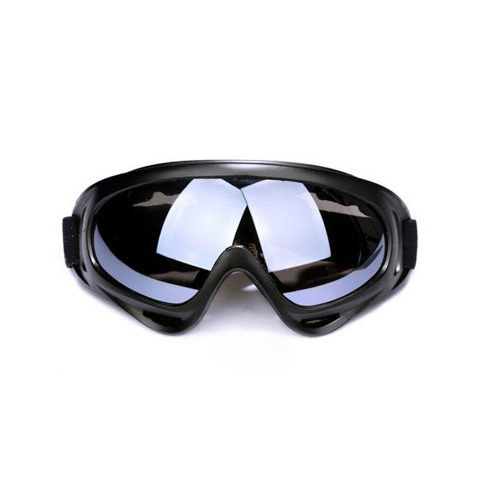 (Gray) Motorcycle Sports Goggles Flexible Cross Helmet Face Mask Anti-Fog Windproof Gray 9487227259922