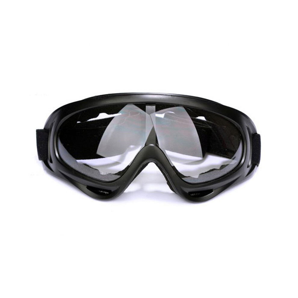 (Transparent) Motorcycle Sports Goggles Flexible Cross Helmet Face Mask Anti-Fog Windproof 9487227259915