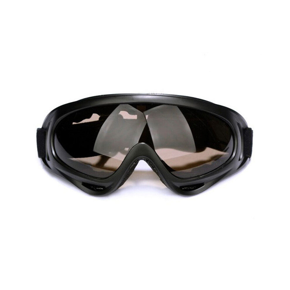 (Brown) Motorcycle Sports Goggles Flexible Cross Helmet Face Mask Anti-Fog Windproof Brown 9487227259953