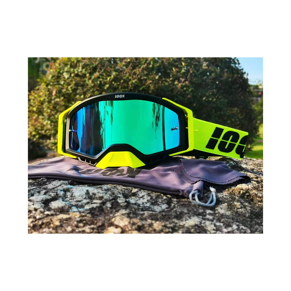 Photos - Climbing Gear MAXPOWER  Cross Country Cycling Glasses Motocross Glasses Motorcycles Motocross (green black 20)