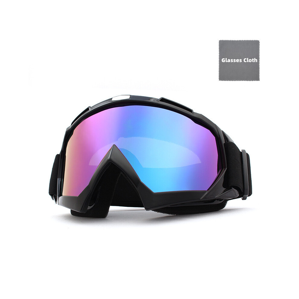 (-Colorful) Off-Road Goggles Motocross Glasses Mtb Atv Motorcycle Goggles Mask Removable Black 9487227293513