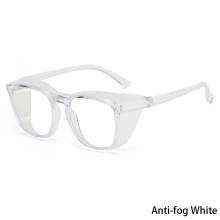 (Anti-fog White) Transparent Sand-proof Anti-shock Biking Safe Goggles Anti Blue Light