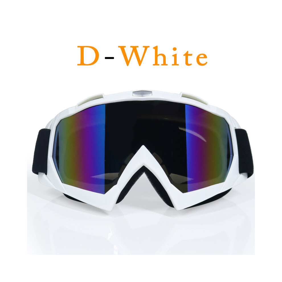 (13) Adult Motocross Goggles Motorcycle Goggles Glasses Atv Clear Lens Ski 9487227293599