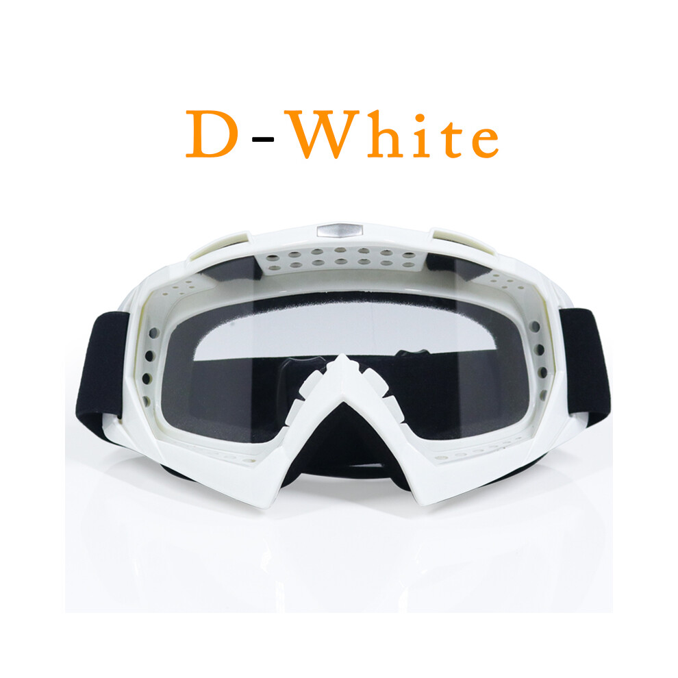 (14) Adult Motocross Goggles Motorcycle Goggles Glasses Atv Clear Lens Ski 9487227293674