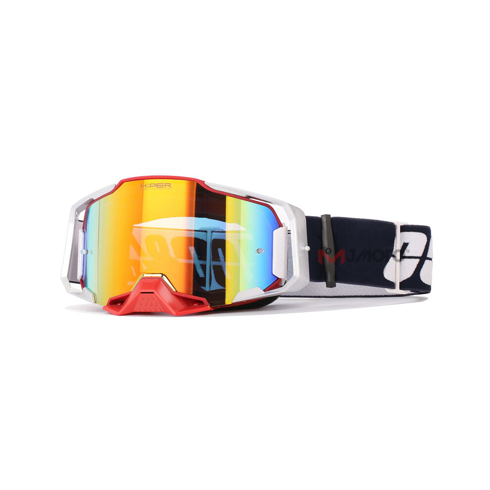 (White Red) Motocross Goggles Motorcycle Sunglasses Ski Sport Dirt Bike Mtb Downhill White,Red 9487227265107