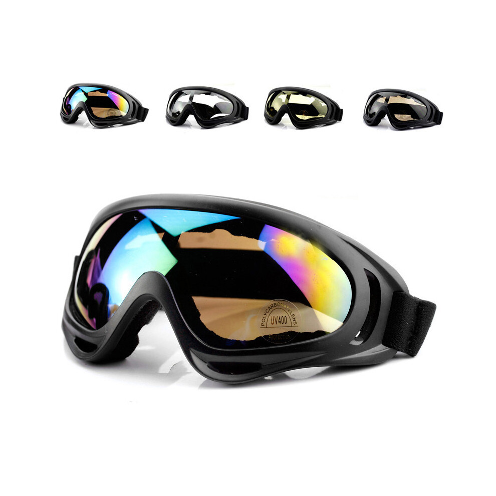 (Colorful) Motorcycle Windshield Goggles Sandproof Dustproof Glasses Outdoor Riding 9487227274383