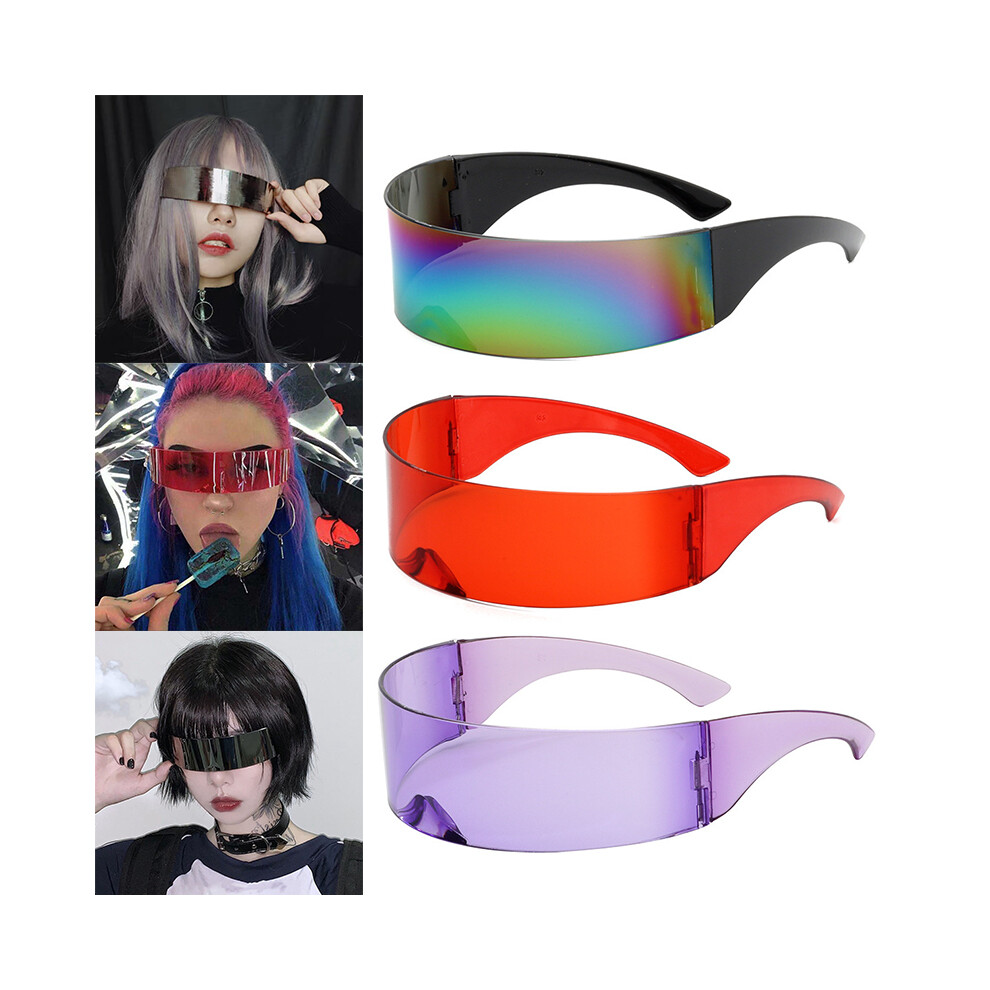 (3) Luxury Super Cool Sunglasses Women Weird Siamese Fashion Glasses Vintage-image-OPC-PFBZPXK-NEW