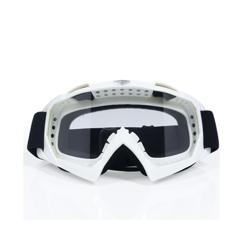 (-Clear) Latest High Quality Motocross Goggles Glasses Off Road Masque Helmets White 9487227281459