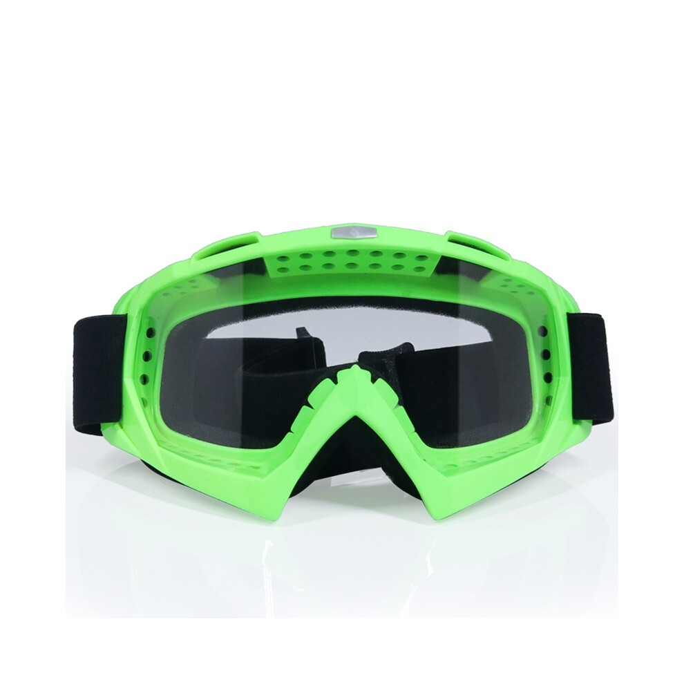(-Clear) Latest High Quality Motocross Goggles Glasses Off Road Masque Helmets Green 9487227281510
