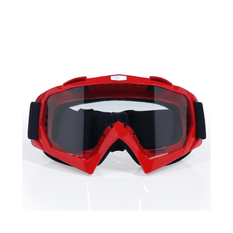 (-Clear) Latest High Quality Motocross Goggles Glasses Off Road Masque Helmets Red 9487227281596