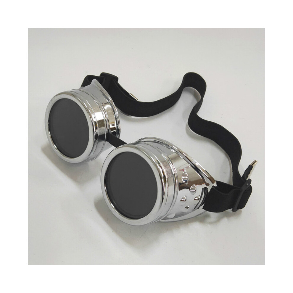 (E) Heavy Metal Steampunk Motorcycle Glasses Gothic Style Goggles Welder Glasses 9487227277964