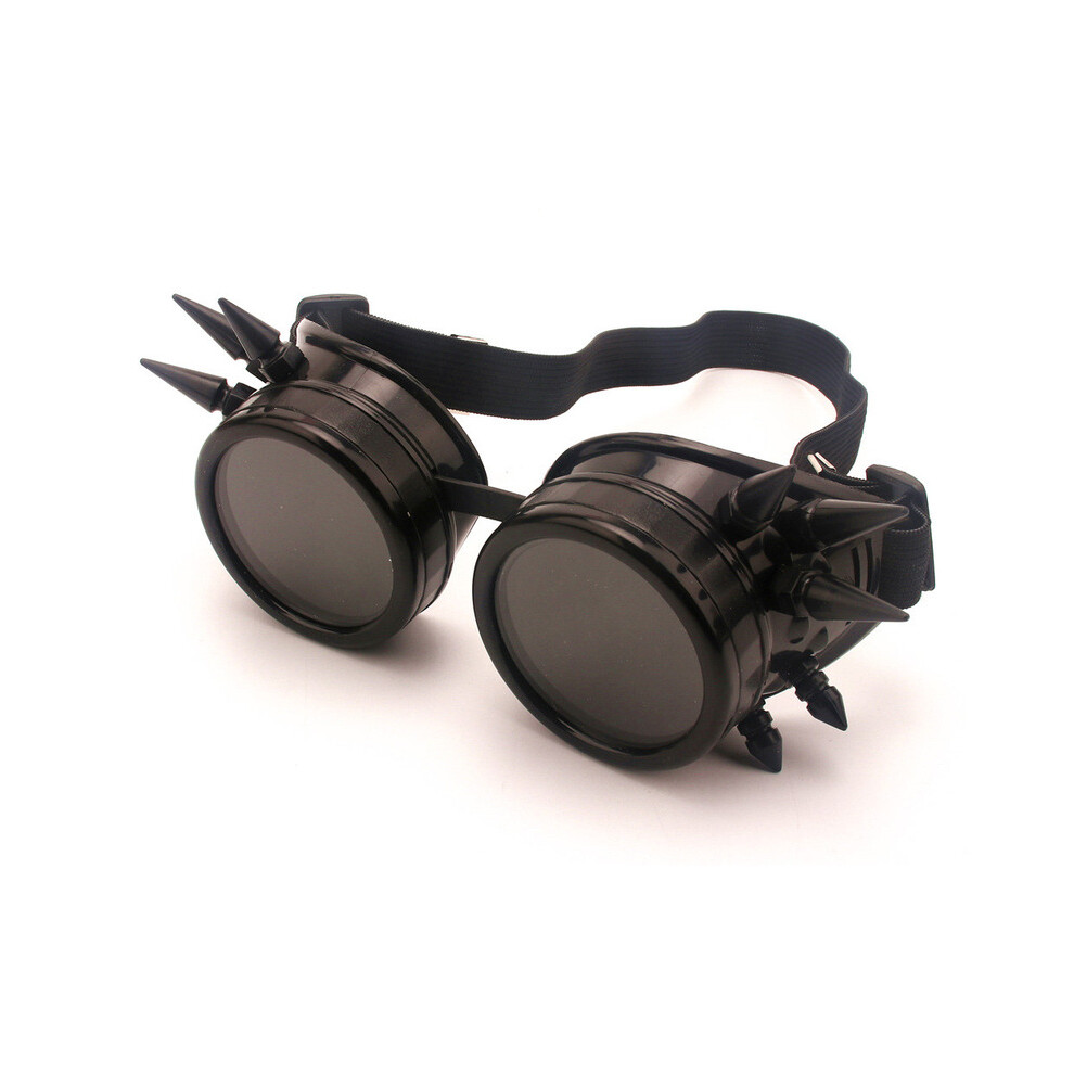 (I) Steampunk Motorcycle Glasses Retro Riding Goggles Sunglasses Gothic Style 9487227277896