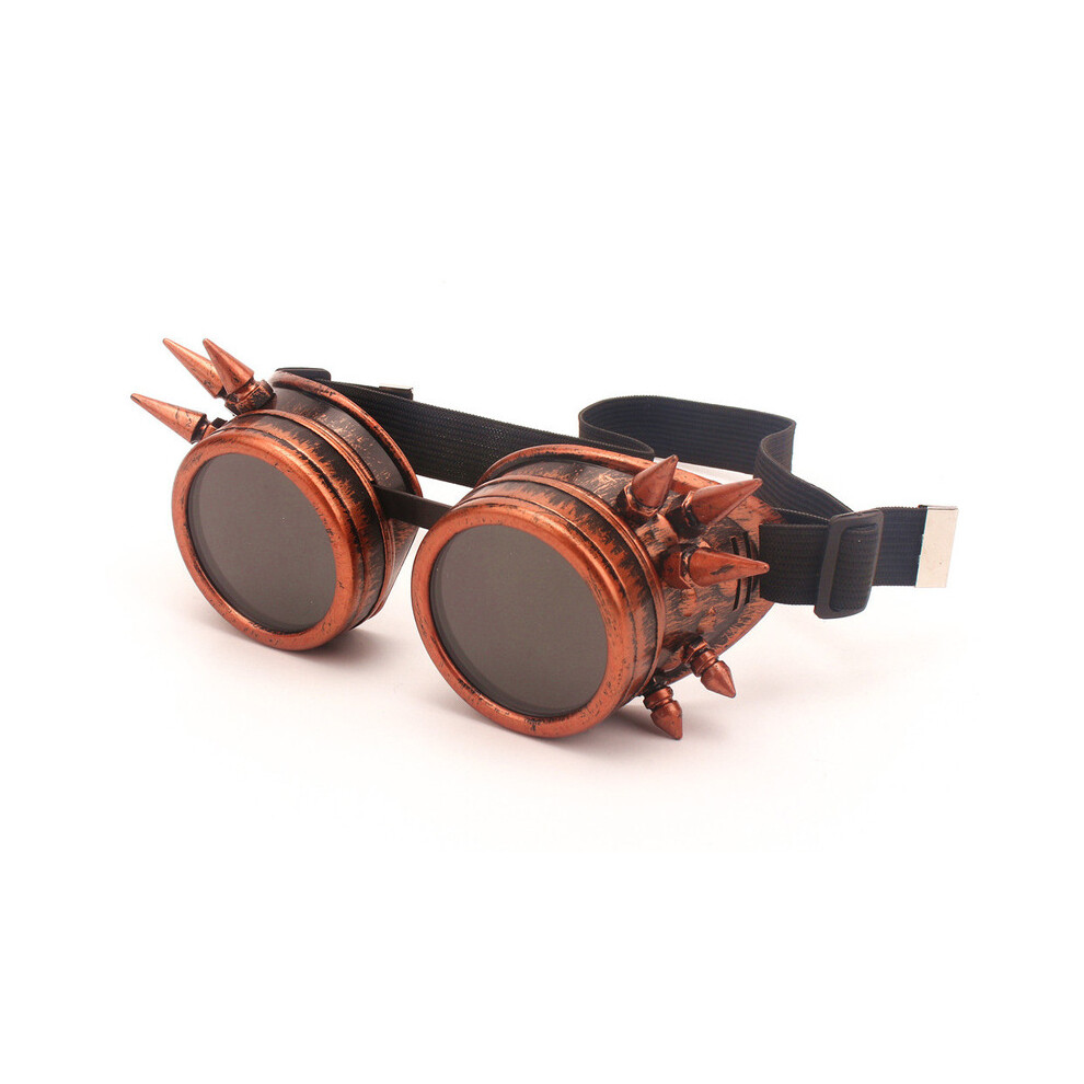 (J) Steampunk Motorcycle Glasses Retro Riding Goggles Sunglasses Gothic Style 9487227278008