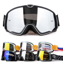 (12) Retro Motorcycle Goggles Ski Glasses Sunglasses ATV Goggles Non-slip Belt