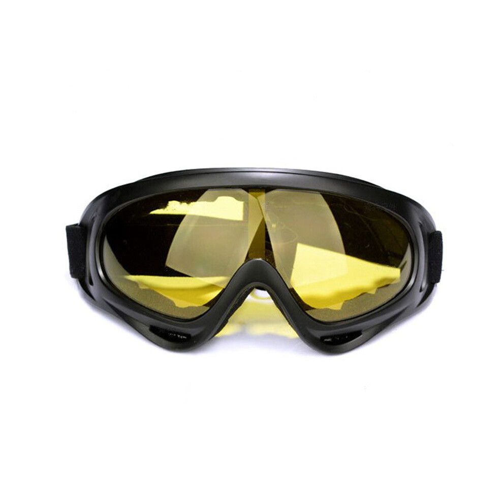 ( Lens) Motorcycle Goggles Off-Road Helmet Goggles Windproof Glasses Goggles Mask Yellow 9487227289813