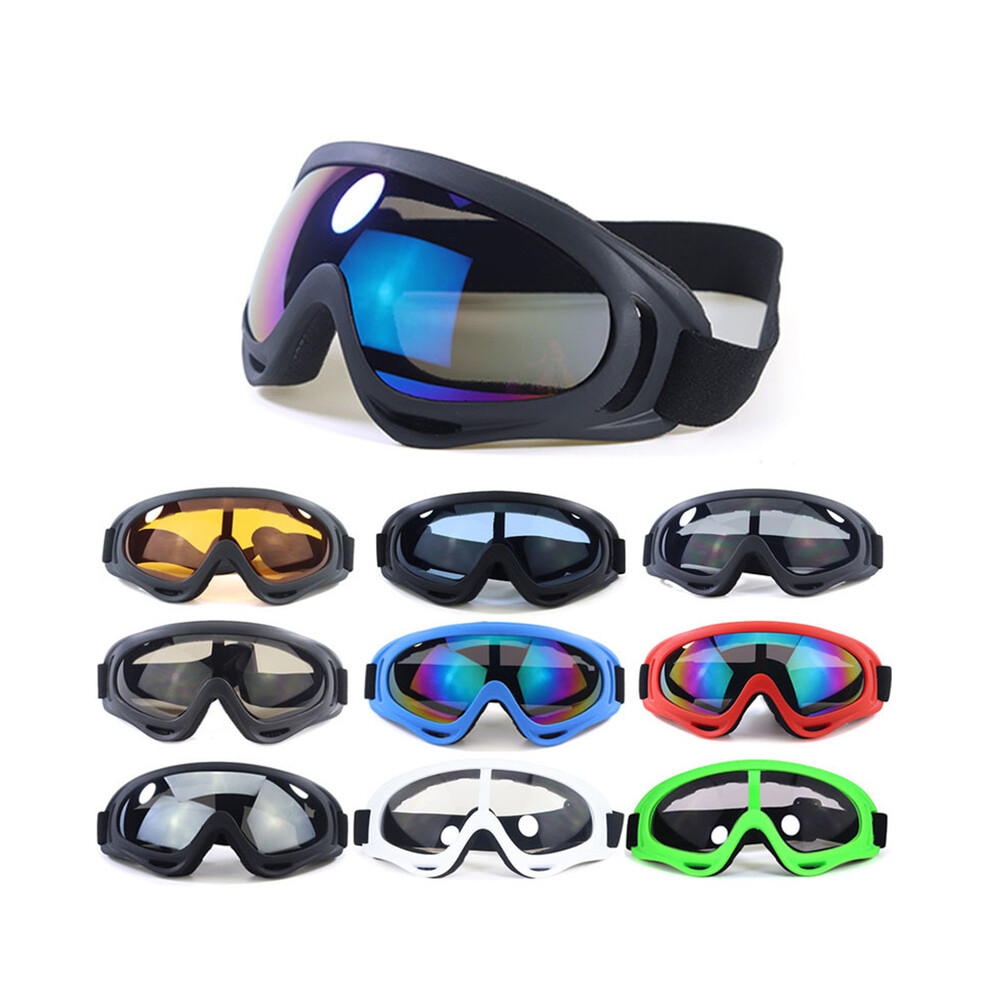 (Green) Motorcycle Glasses Anti Glare Bike Motocross Sunglasses Sports Ski Goggles Green 9487227283309