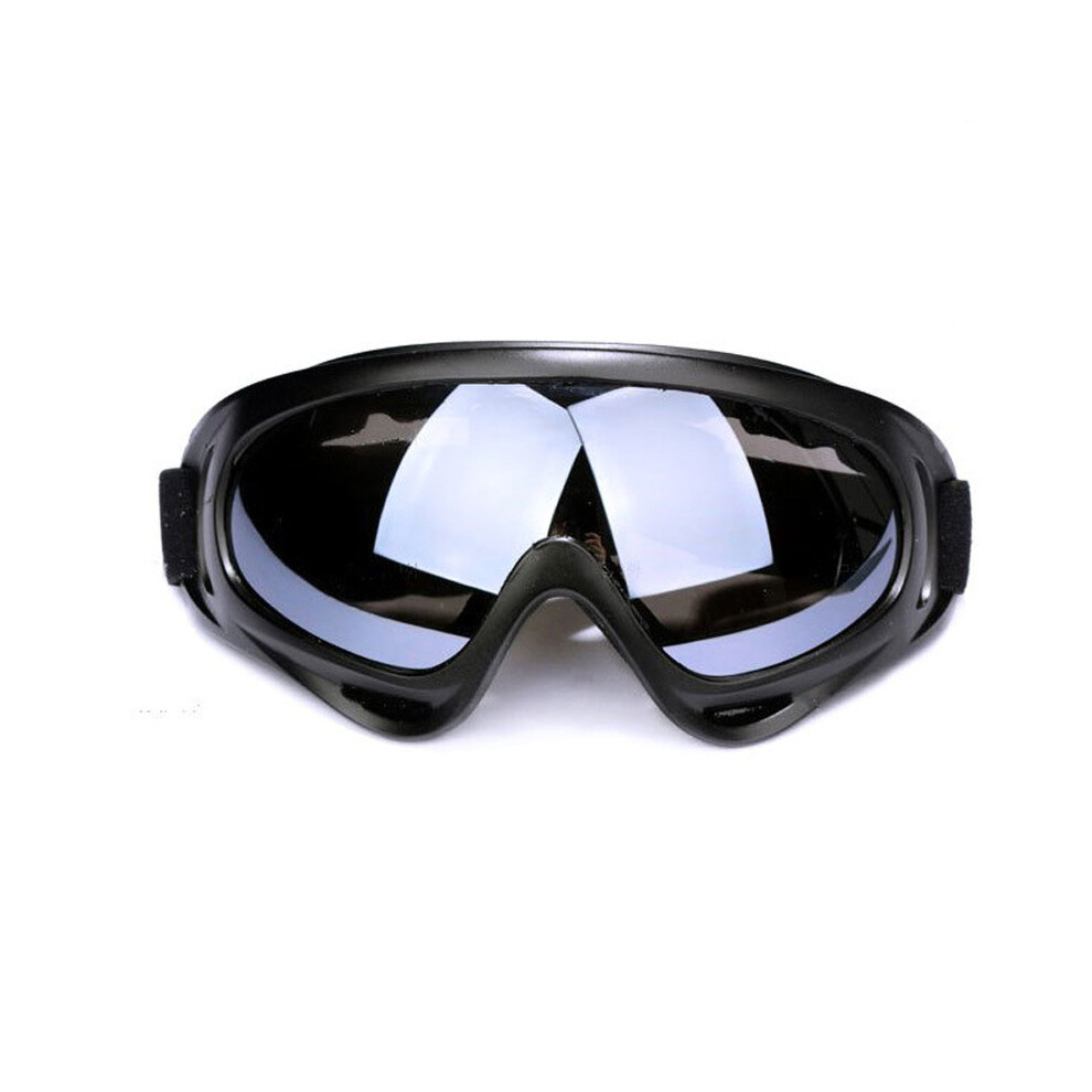 (Transparent Lens) Dustproof Motocross Glasses Adjustable Motorcycle Goggles Breathable Full 9487227285372