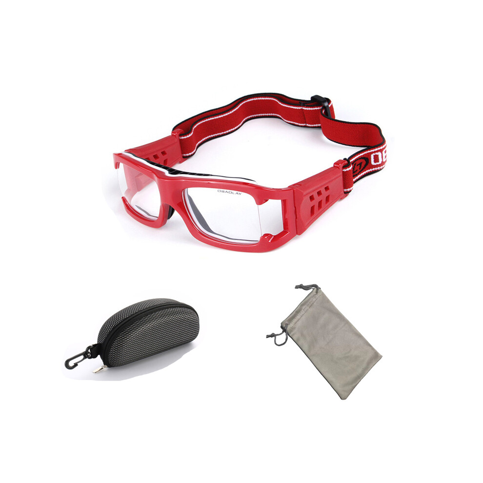 (04 With Case1) Basketball Glasses Sport Eyewear Football Eye Glasses Men Anti-Collision 9487227284849