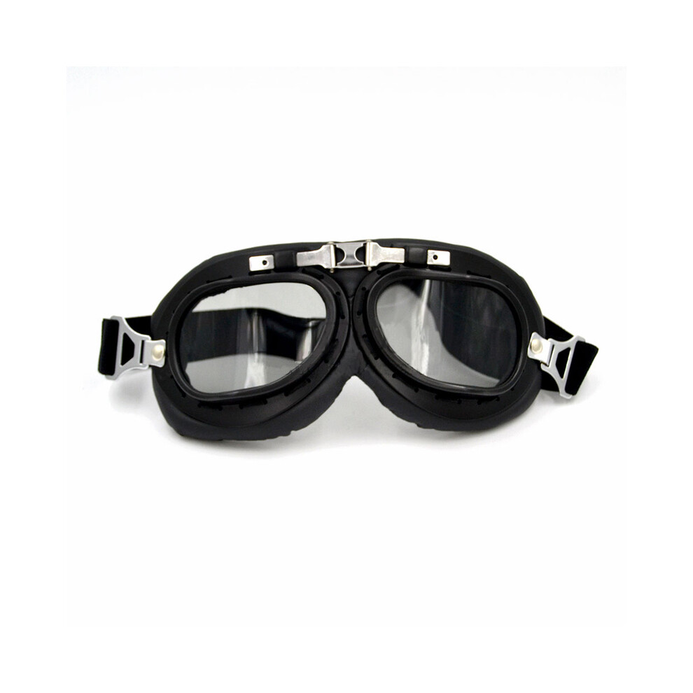 (Smoke Goggles) Clear Retro Motorcycle Goggles Glasses Oculos Antiparras Gafas Moto Goggles 9487227285167
