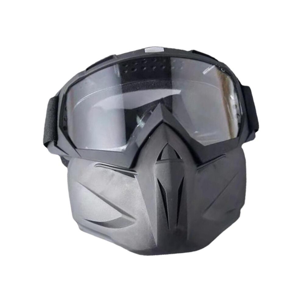(D) Motorcycle Goggles Mask Helmet Riding Goggles Removable Fit For Skiing 9487227287086