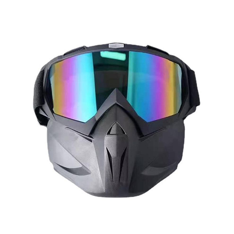 (A) Motorcycle Goggles Mask Helmet Riding Goggles Removable Fit For Skiing 9487227287062
