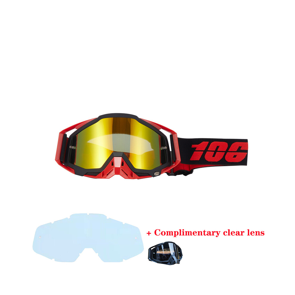 (Style 7) 106% Motorcycle Glasses Goggles Motocross Goggles Helmet Dirt Bike Atv 9487227309146
