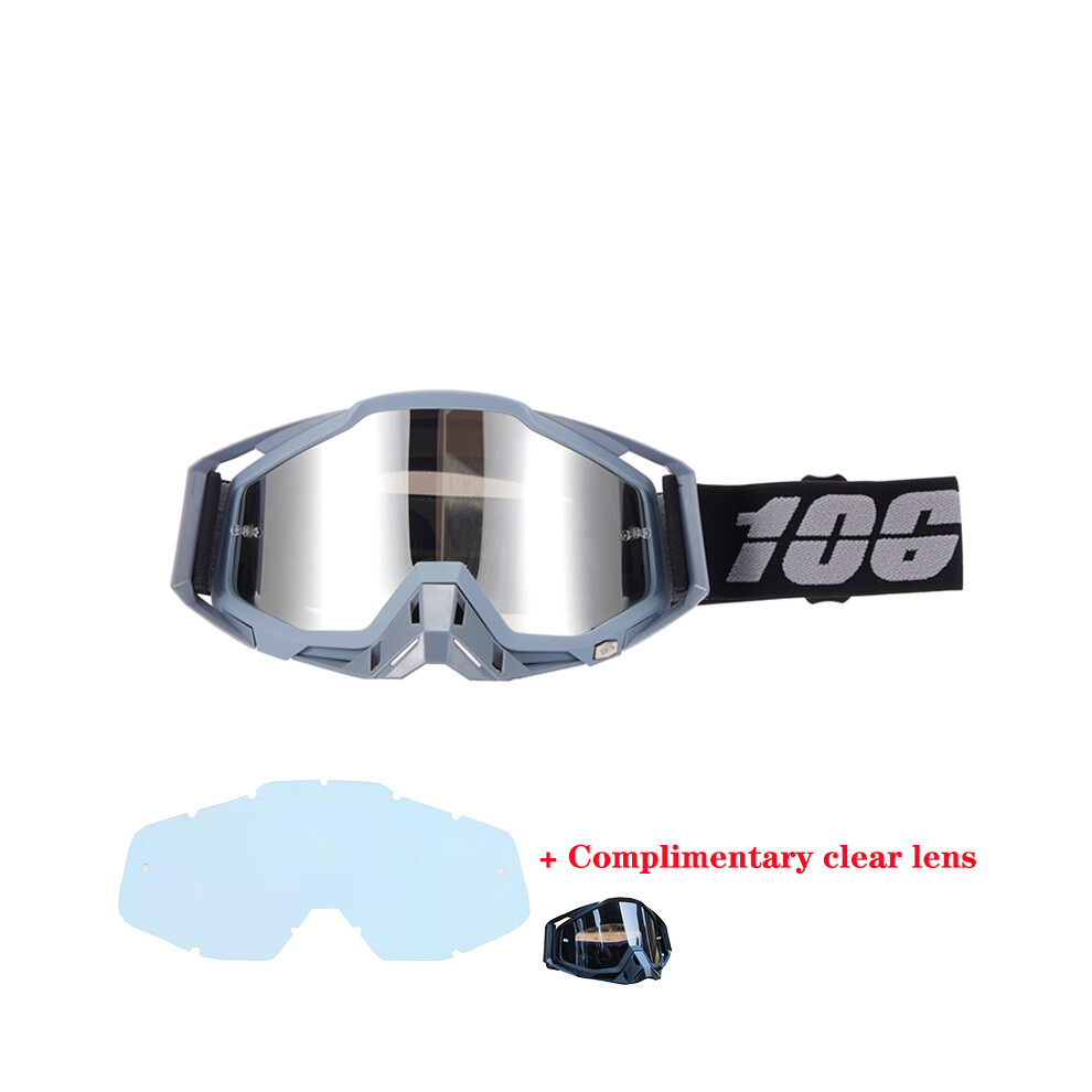 (Style 4) 106% Motorcycle Glasses Goggles Motocross Goggles Helmet Dirt Bike Atv 9487227309184