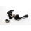 (Matt Black, Privacy Quick Latch) ONYX Twirl Push Button Privacy Latch & Handle Sets 7