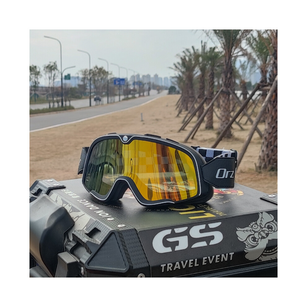 (3) Motorbike Goggles Adult Motorcycle Biker Glasses For The Men Women Motorbike 9487227310814