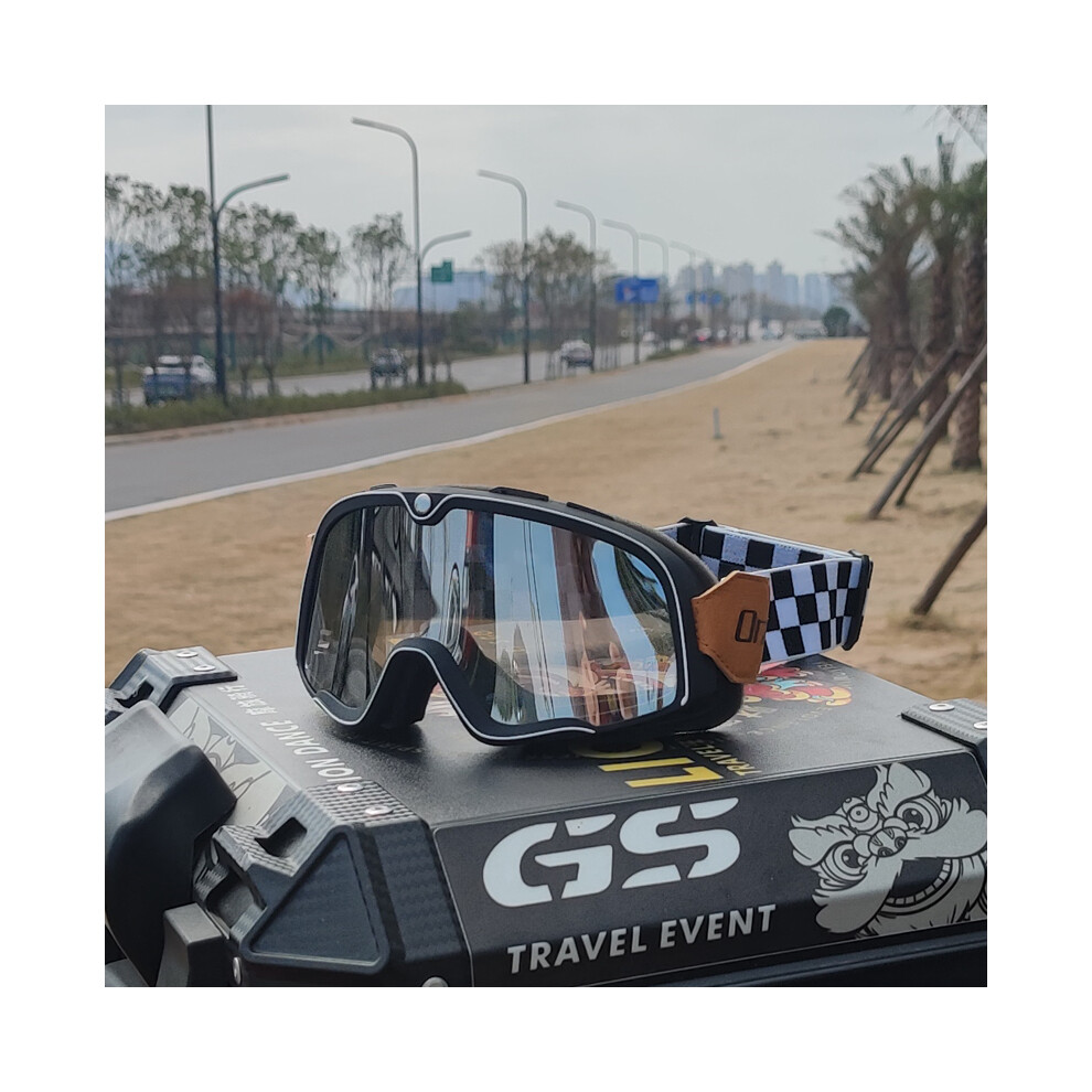 (2) Motorbike Goggles Adult Motorcycle Biker Glasses For The Men Women Motorbike 9487227310821