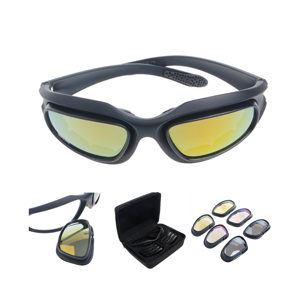 Windproof Polarized Motorcycle Lens Sun Glasses Riding Cycling Biker Sports 9487227277339