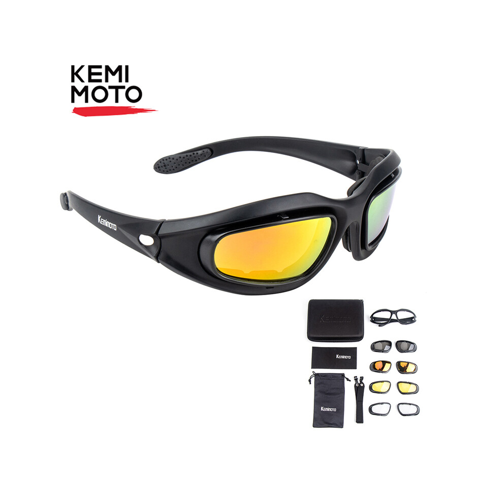 KEMiMOTO Motorcycle Glasses Polarized Sunglasses For Shooting Eye Protection