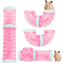 Hamster Tubes, Outdoor Adventure Tubes, Transparent Materials, Hamster Cage and Accessories, Space Expanding Hamster Toys, Creative Connection, Tunnel