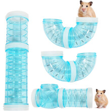 Hamster Tubes, Outdoor Adventure Tubes, Transparent Materials, Hamster Cage and Accessories, Space Expanding Hamster Toys, Creative Connection, Tunnel