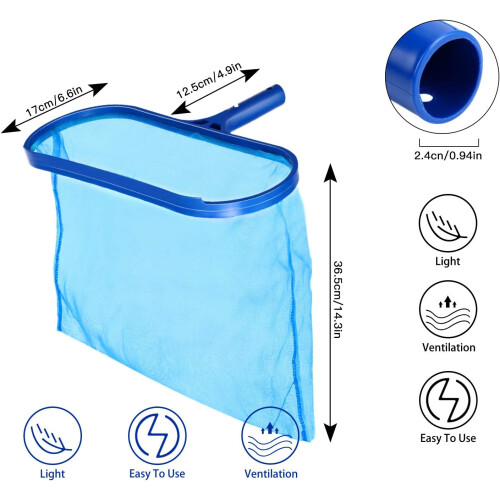 Surface Landing Nets, Large Capacity Bottom Pool Landing Net Your Pool, Deep Bag for Cleaning the PoolWithout Pole 2
