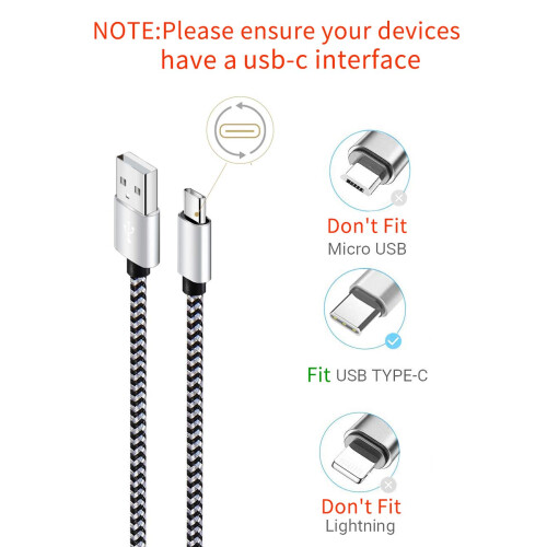 6 pcs 2m tresse Lightning cables charging data cable for Samsung XIAOMI HUAWEI 2