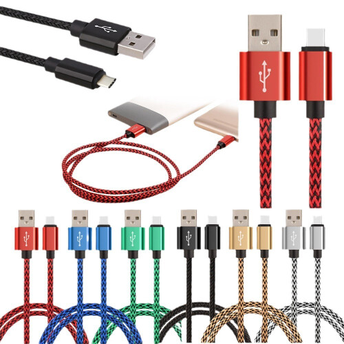 6 pcs 2m tresse Lightning cables charging data cable for Samsung XIAOMI HUAWEI 1
