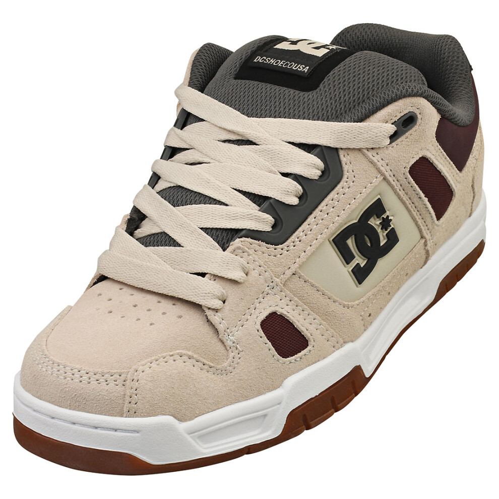 (12) DC Shoes Stag Mens Skate Trainers in Tan Brown