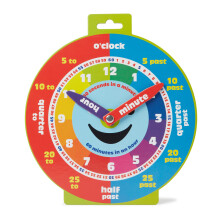 Morgan's Direct Early Learning Clock with Moveable Hands - Smiley Face Magnetic Educational Time-Telling Clock for Kids, Durable & Easy to Use