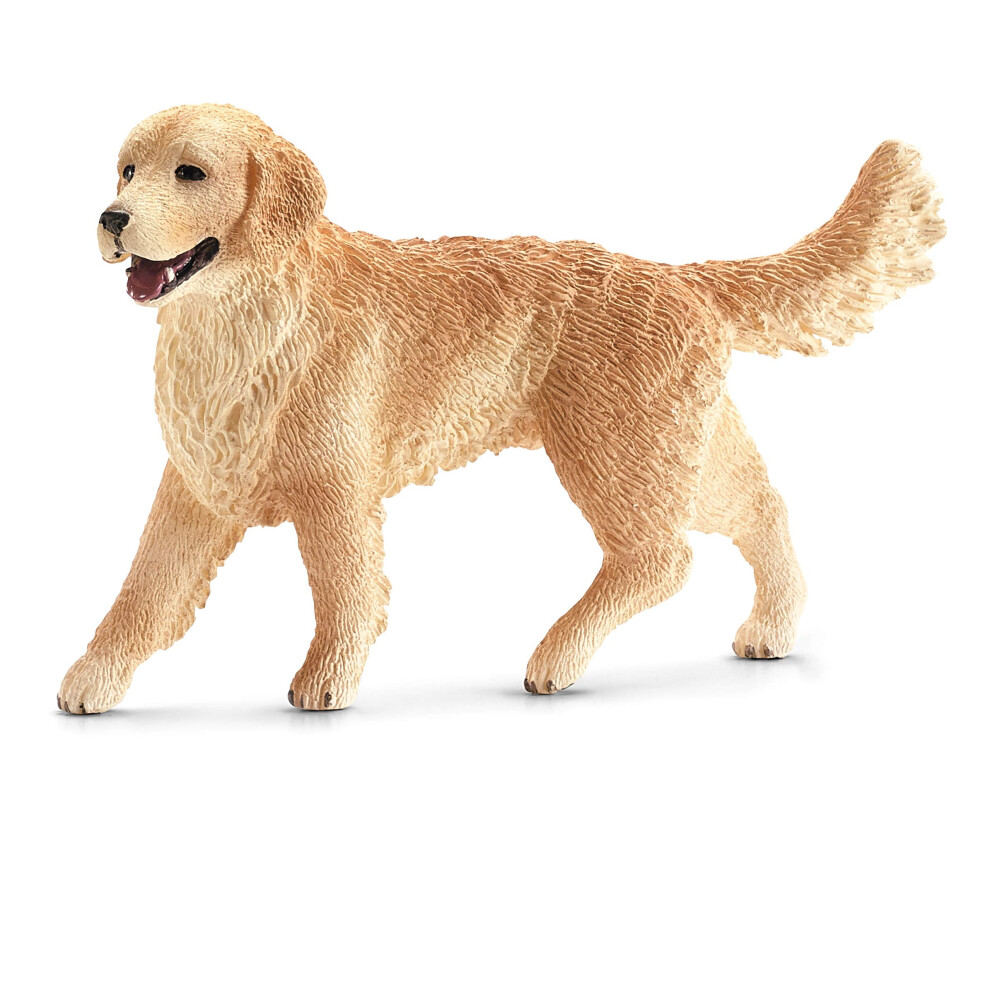 Schleich Farm World, Farm Animal Toys For Kids And Toddlers, Retriever Toy Dog Figurine, Ages 3+ Golden