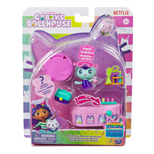 Gabby's Dollhouse, Celebration Series Mercat Bobble Figure with Dollhouse Furniture and Accessories, Kids Toys for Girls & Boys Ages 3 and Up